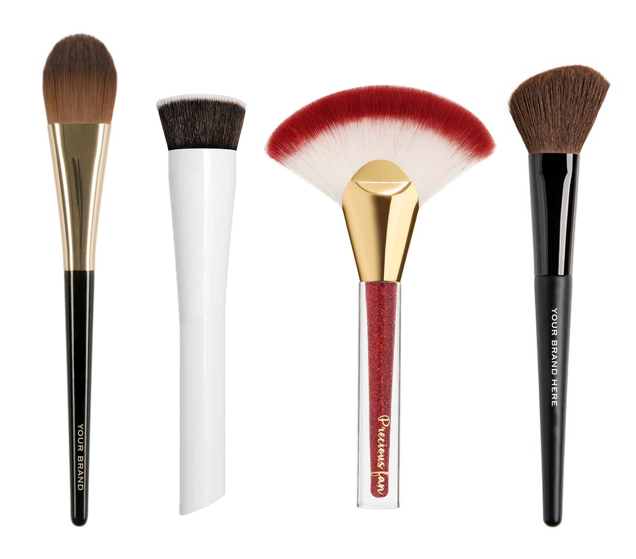 private label custom makeup brushes